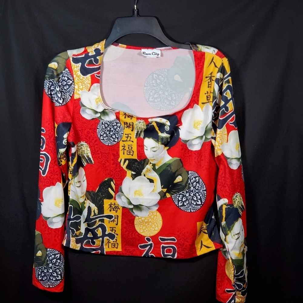 Rave City Crop Top Y2K